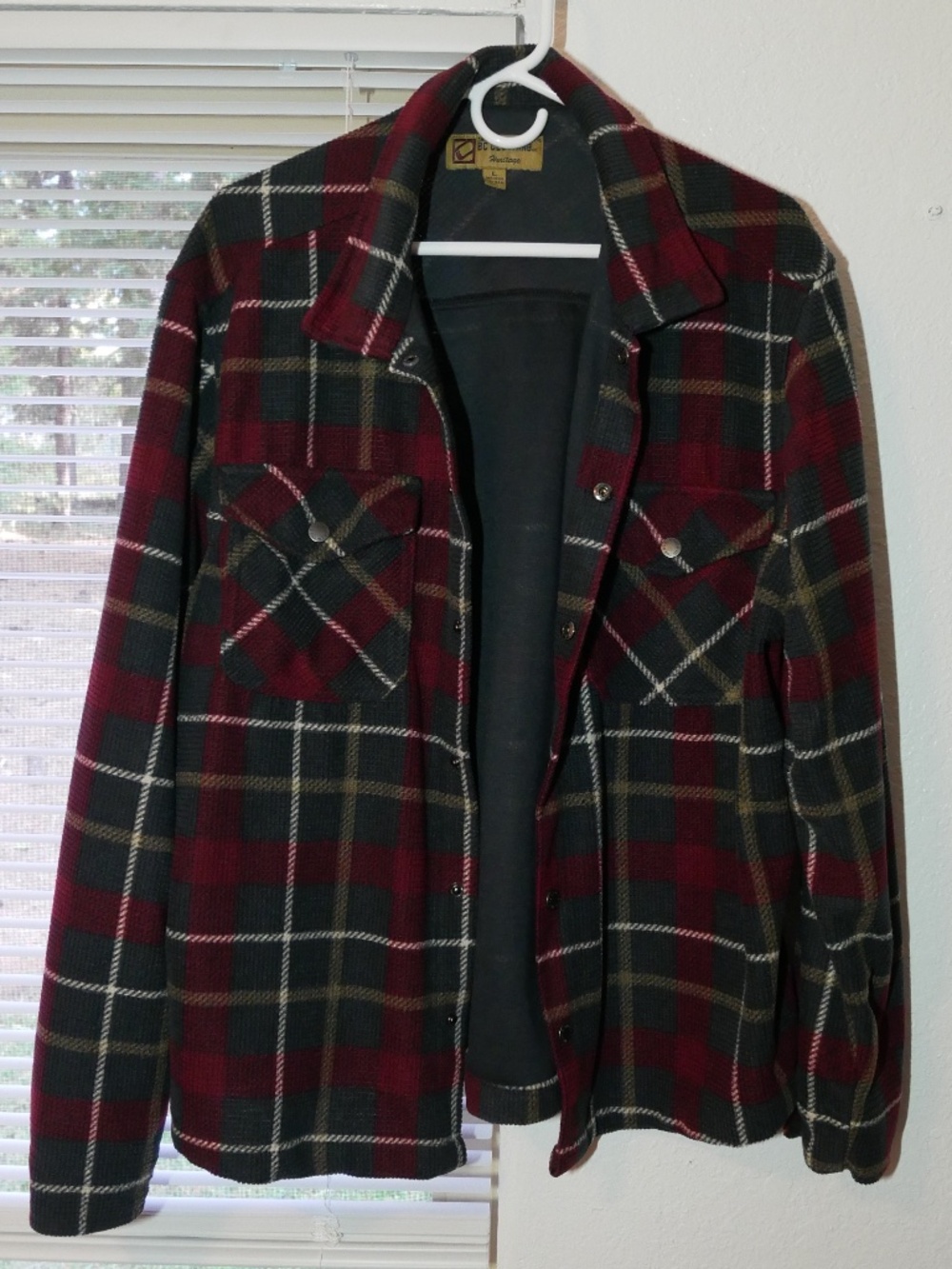 BC Clothing Mens Flannel Shirt Jacket~